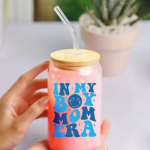 NewEleven Christmas Gifts For Mom, New Mom - Gifts For a Mom of Boys, Pregnant Mom, Expecting Mom, Mama, Mom To Be, Mommy To Be - 16 Oz Coffee Glass