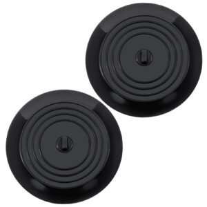 tainrunse odor-blocking sink plug tub stopper 2 pack silicone sink stoppers easy installation odor-blocking seal for kitchen sink bathtub drain black