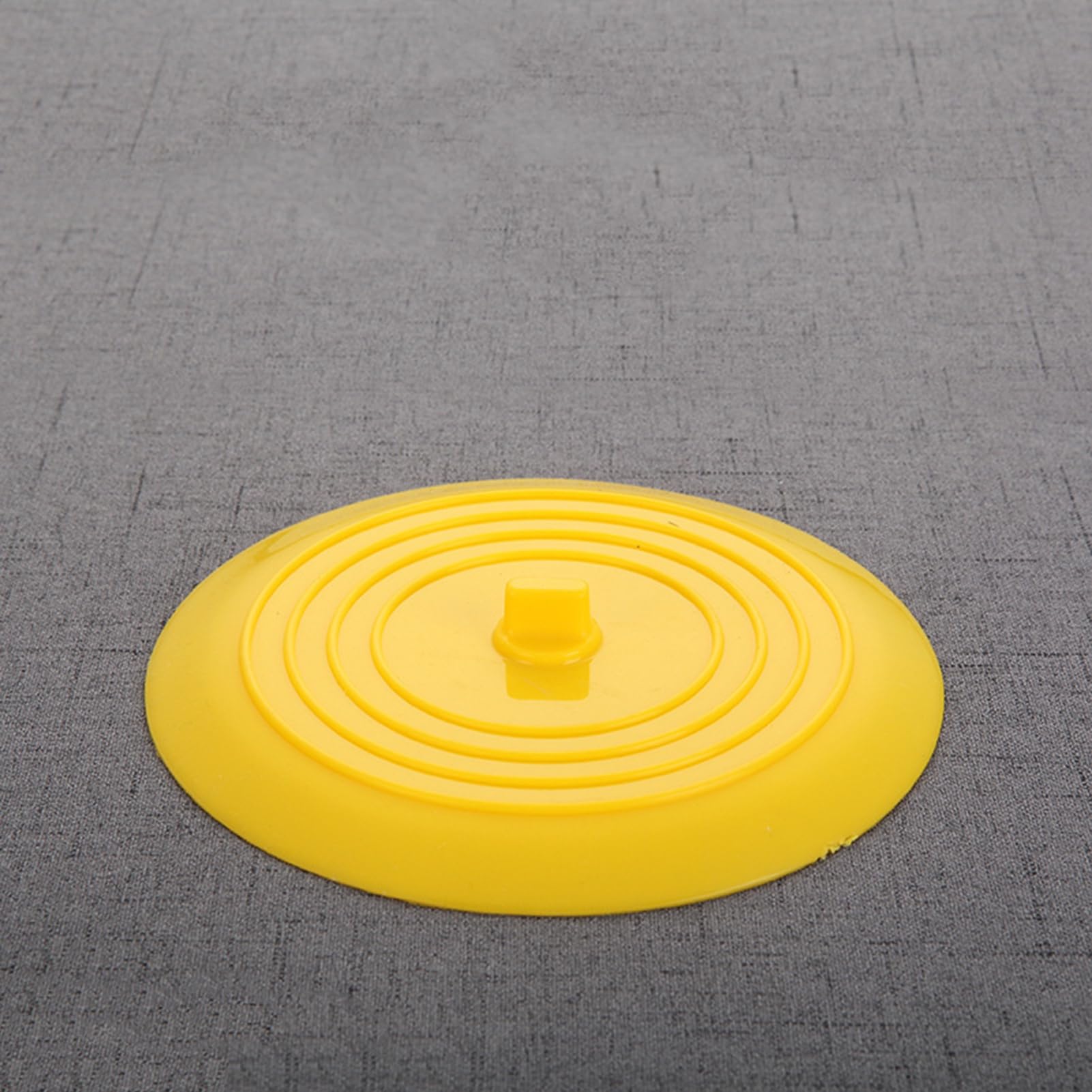 Grebest Durable Silicone Stopper Odor-Free Tub Seal 2 Pack Silicone Sink Stoppers Easy Installation Odor-Blocking Seal for Kitchen Sink Bathtub Drain Yellow