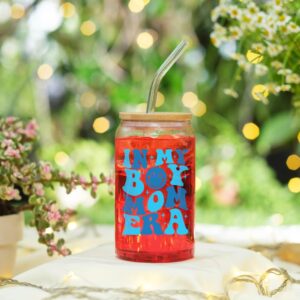 NewEleven Christmas Gifts For Mom, New Mom - Gifts For a Mom of Boys, Pregnant Mom, Expecting Mom, Mama, Mom To Be, Mommy To Be - 16 Oz Coffee Glass