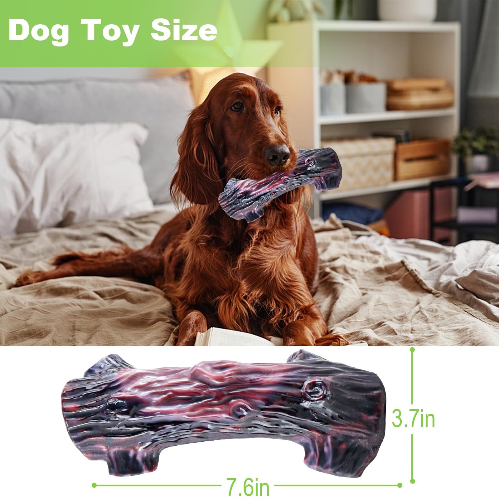 Jeefome Large Dog Milk Flavored Indestructible Chew Toy, G-01 for Aggressive Chewers