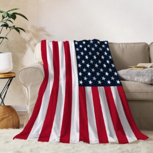 yeeju american flag throw blanket kids small patriotic 4th of july memorial day fourth of july blanket girl boy baby couch soft blankets red white blue stars stripes veteran blanket 40x50