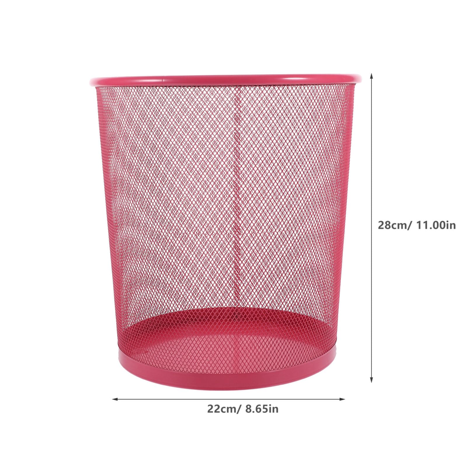 EXCEART Mesh Bathroom Trash Can Waste Basket Home Office Lightweight Mesh Trash Can Kitchen Bedroom Dorm Desk Recycling Bin