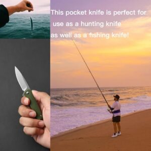 DRACHENADER Mini Pocket Knife Small Pocket Knife for Men Edc Mini Utility Box Cutter Knife Keychain (A-Black)