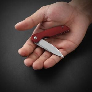 DRACHENADER Mini Pocket Knife Small Pocket Knife for Men Edc Mini Utility Box Cutter Knife Keychain (A-Black)