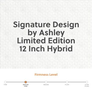 Signature Design by Ashley Limited Edition Plush 12 Inch Hybrid Mattress with Gel Memory Foam and Edge Support for Cool Sleep and Pressure Relief, King