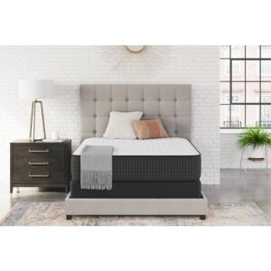 signature design by ashley limited edition firm 12 inch hybrid mattress with gel memory foam and edge support for cool sleep and pressure relief, twin xl