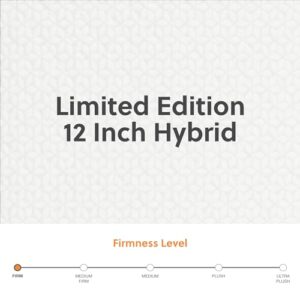 Signature Design by Ashley Limited Edition Firm 12 Inch Hybrid Mattress with Gel Memory Foam and Edge Support for Cool Sleep and Pressure Relief, Twin XL