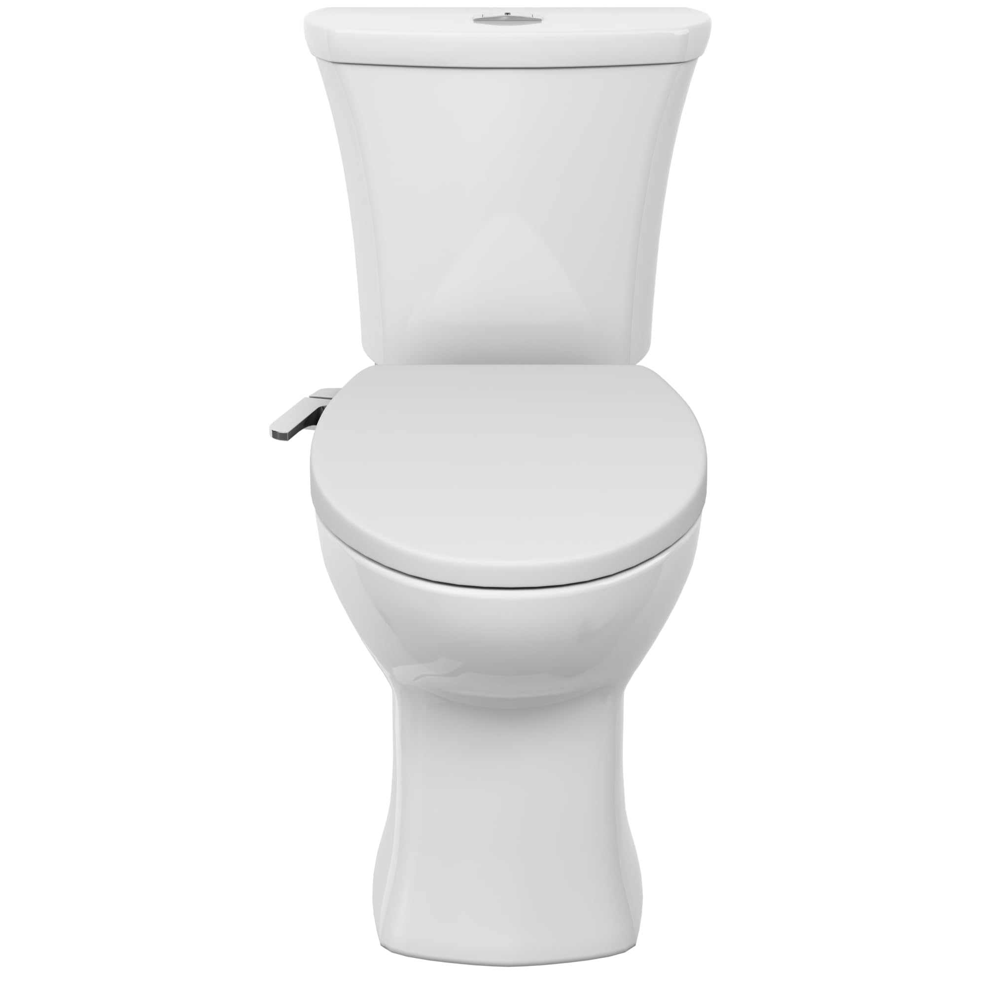 American Standard 608AA003.020 Edgemere Two-Piece Toilet with Bidet Seat and Wax Ring, Elongated Front, Dual Flush, White, 1.1-1.6 gpf