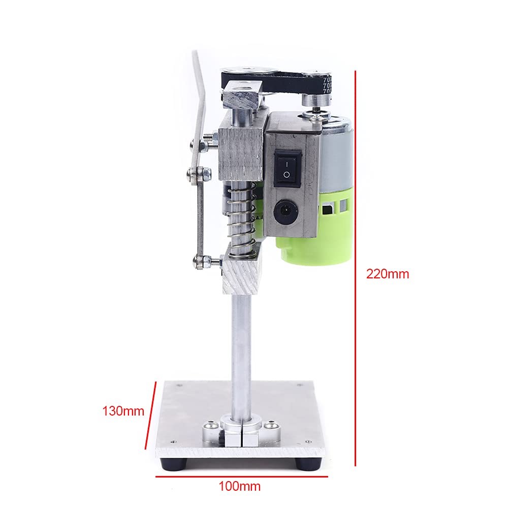 Benchtop Drill Press, 480W 2-Speed Cast Iron Bench Drill Press, Mini Electric Bench Drilling Machine, Tabletop Drilling Machine Variable Speed Drill Press for Metal Wooden Jewelry DIY