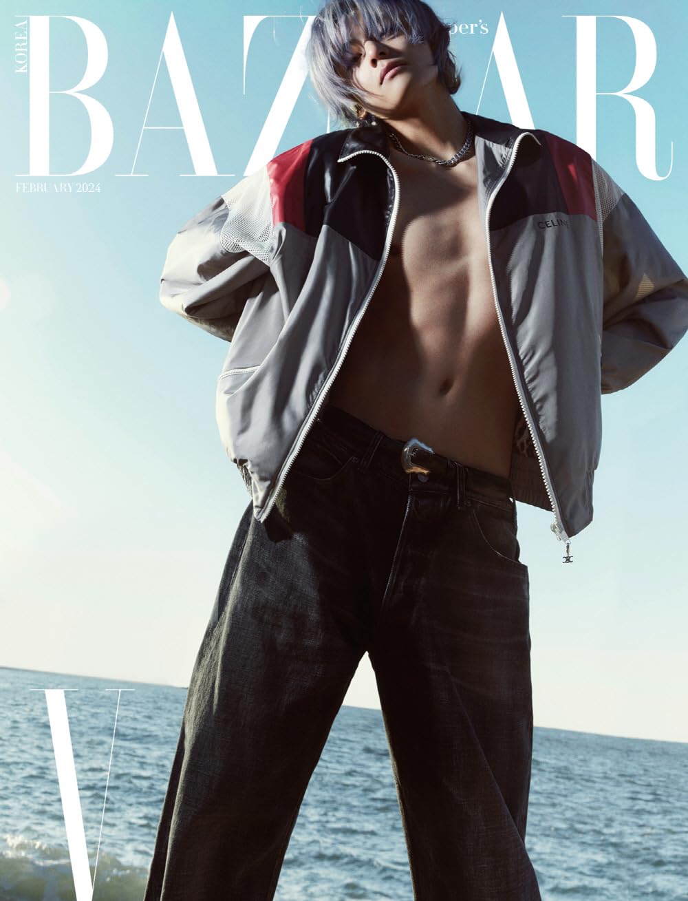 Dreamus BAZAAR MAGAZINE KOREAN FEBRUARY 2024 BTS V (Cover B), BKMFEB24