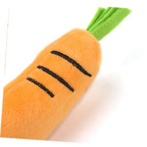 Angoily Pet Chew Toys Dog Toys Carrot Dog Toy Dental Chew Toys Gum Massage Toys Pet Vegetable Toys Chewing Toys for Puppies Chew Toys for Small Dogs Dog Chew Toy Puppy Teething Toys Bite