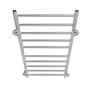 KIMORE Towel Warmer Rack 4 Bars Towel Dryer Wall-Mounted Plug-in Bath Towel Heater for Bathroom Aluminum Heated Towel Rack. Silver 20.90in