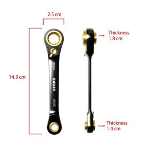 UTOKU TOOLS - 4 in 1 ratchet wrench (Red glod)