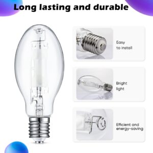 Rossesay 3 Pcs 400 Watt Lighting Metal Halide Lamp MH400/U/MOG 36000 Lumen 4000K Outdoor Light Bulb 12, 000 Hour Span Life Mogul Base (E39) ED28 High Intensity Discharge Metal Halide Bulb(400 Watt)