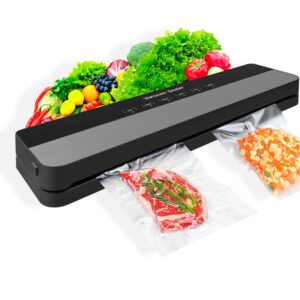 Vacuum Sealer Machine - Food Vacuum Sealer Machine Automatic Air Sealing System for Food Storage Dry Vacuum Sealer for Food Storage and Sous Vide With Dry&Moist Modes