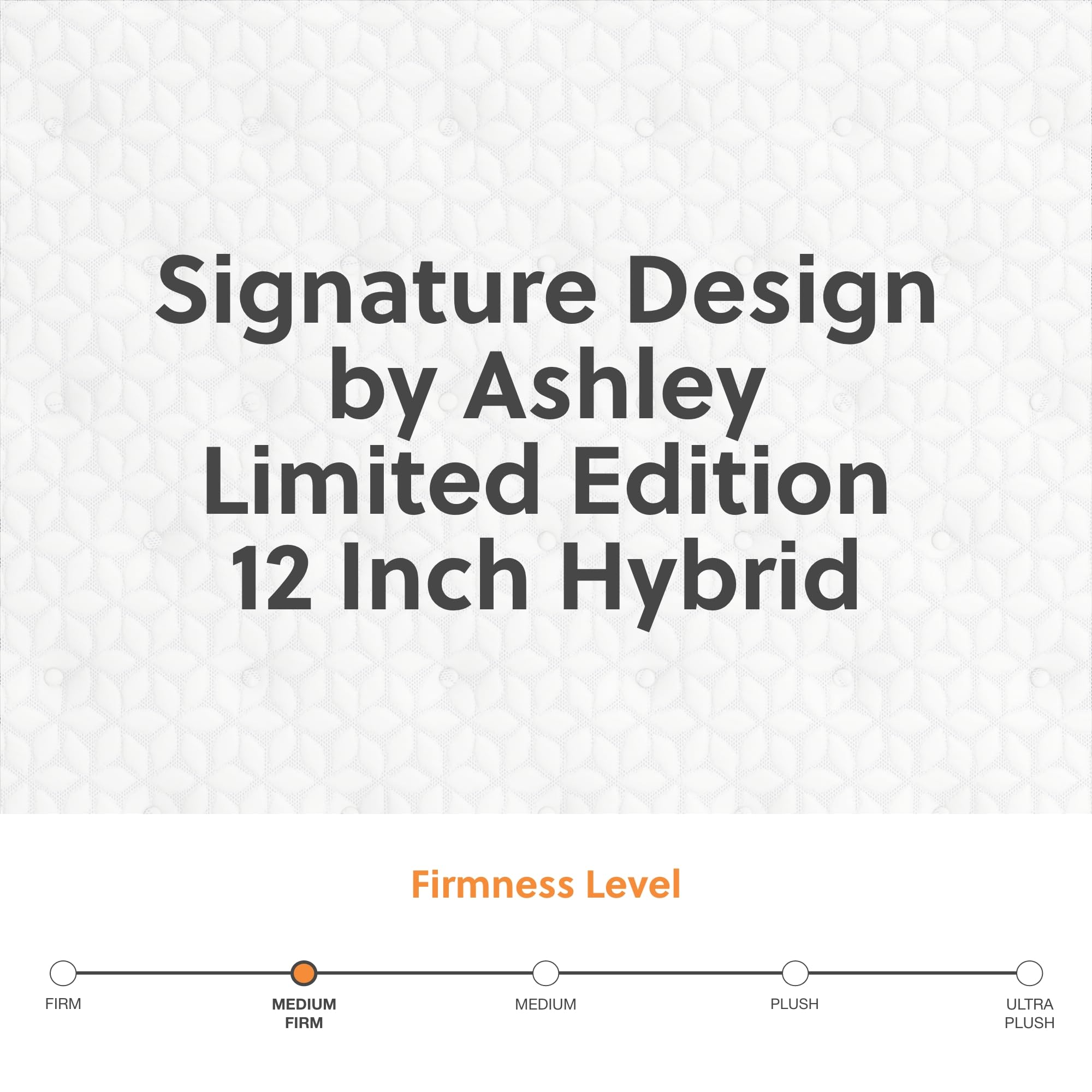 Signature Design by Ashley Limited Edition Plush 12 Inch Hybrid Mattress with Gel Memory Foam and Edge Support for Cool Sleep and Pressure Relief, Queen