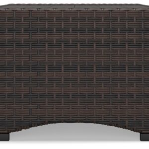 Signature Design by Ashley Windglow Outdoor Coffee Table, 44" W x 25" D x 17" H, Dark Brown