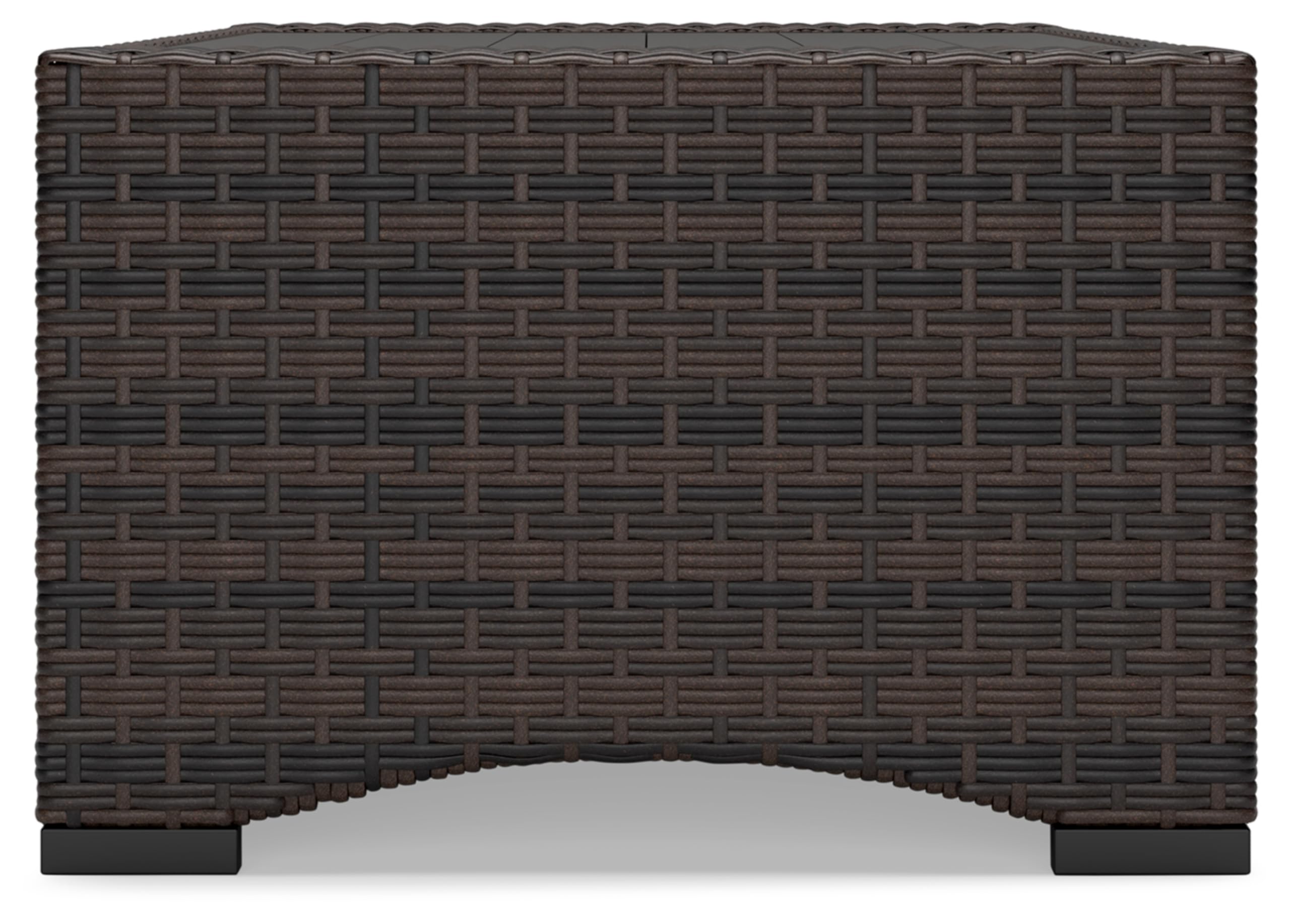 Signature Design by Ashley Windglow Outdoor Coffee Table, 44" W x 25" D x 17" H, Dark Brown