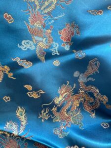 sedona designz, inc. chinese dragon brocade fabric sold by the yard, 45 inches