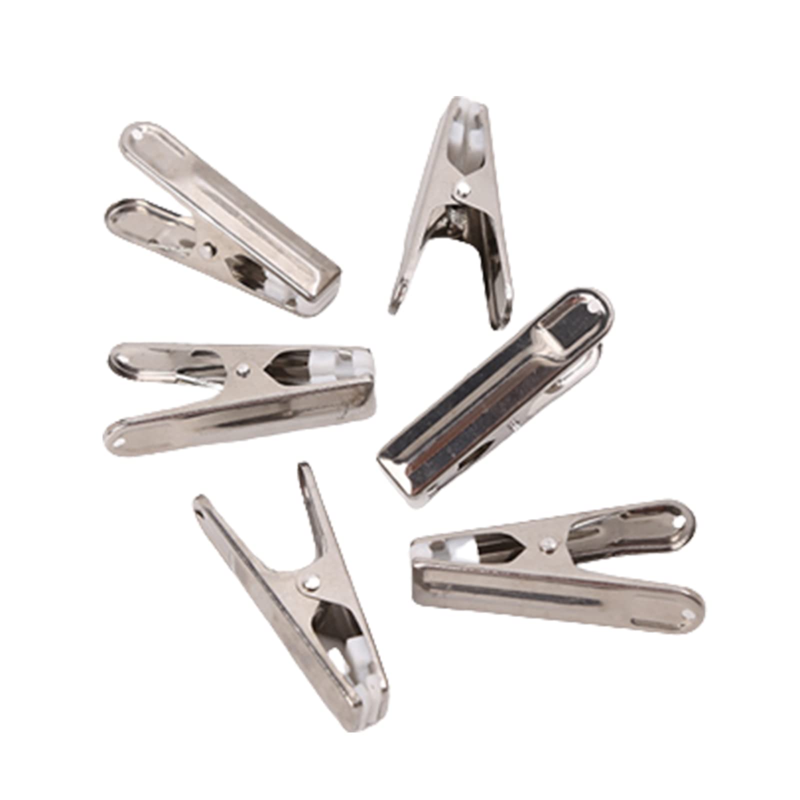 JAGTRADE Clothespin 20 Pcs Stainless Steel Clothes Pins Heavy Duty Metal Towel Clips Clamps Windproof Laundry Underwear Pegs Hanger