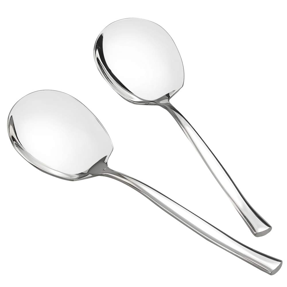 Idotry 8-Piece Stainless Steel Buffet Serving Spoon, Large Serving Spoon, A1