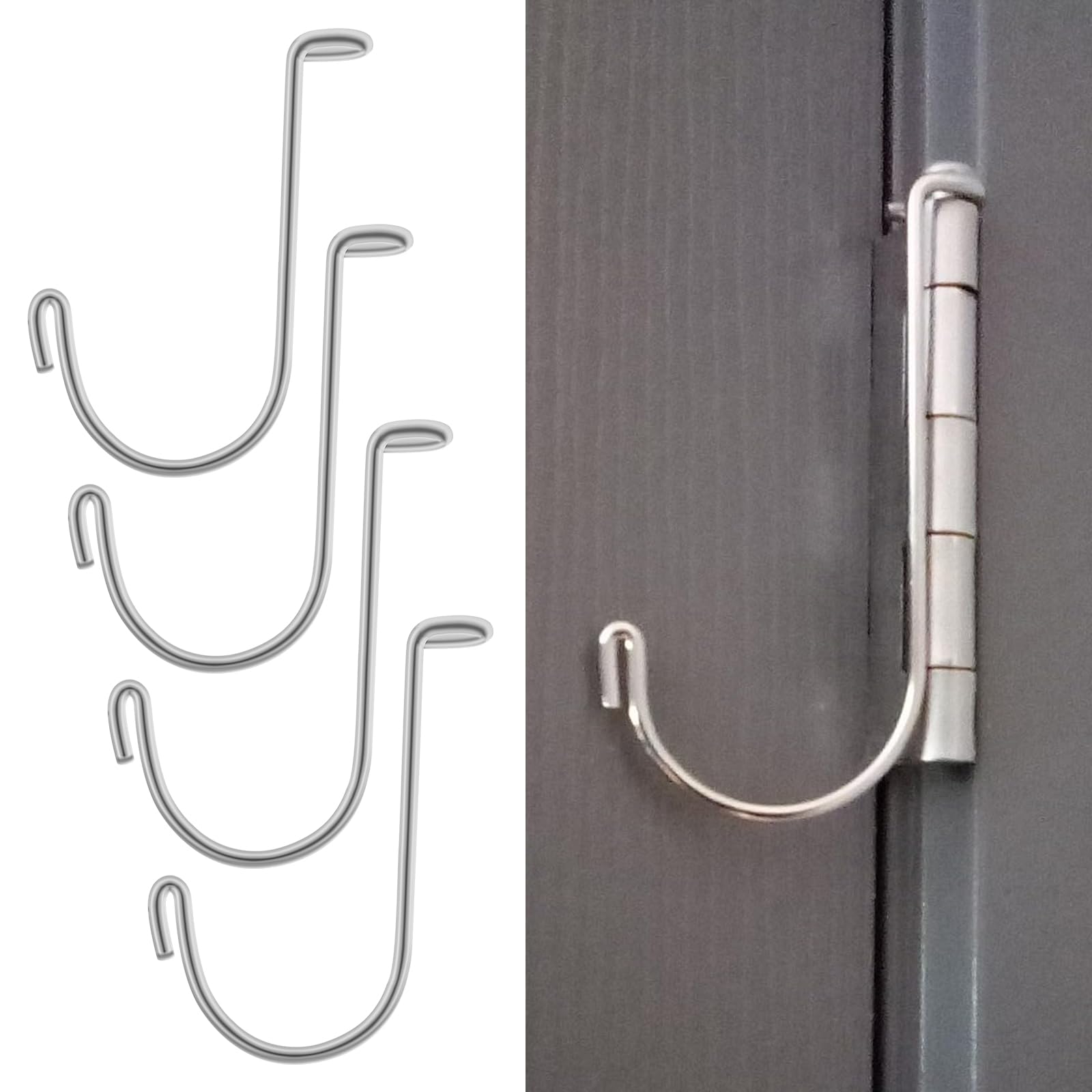 AQDD 4 Pack Door Pin Hinge Hanger Over The Door Hooks Renter Friendly Apartment Must Haves