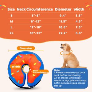 Gimars XL Inflatable Dog Cone Alternative After Surgery, Soft Dog Neck Donut Recovery Cone Collar, E Collar and Elizabethan Collar Alternative for Medium and Large Dogs, X-Large-Neck:18"-24"