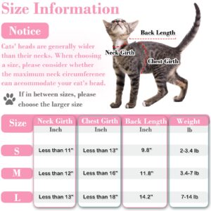 Kodervo Cat Recovery Suit for Abdominal Wounds or Skin Diseases, Breathable Cat Surgery Recovery Suit E-Collar Alternative for Cats, After Surgery Wear Surgical Suit for Cats Anti Licking Wounds