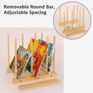 VISWIN Wooden Tabletop Art Rack - Print Rack, Art Storage Rack, Art Storage Organizer, Art Drying Rack, Drying Rack Art, Art Rack for Canvas, Artwork, Prints, Panels, Posters, Art Shows & Galleries