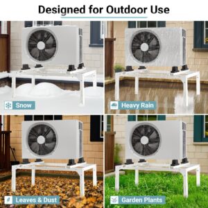 Eastrexon Mini Split Ground Stand, Adjustable Anti-Vibration Mini Split Stand w/ 400LBS Load Capacity, Heavy Duty AC Stand for 9,000-18,000 BTU Ductless Mini Split Air Conditioner Heat Pump