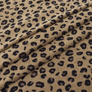 COTTON CRAFT Pool Lounge Chair Cover - 2 Pack Animal Print Cheetah Leopard Africa Safari Chaise Lounge Cover - Soft 100% Cotton Jacquard Beach Towel - 32 inches Wide x 82 inches Long and 7 inch Pocket