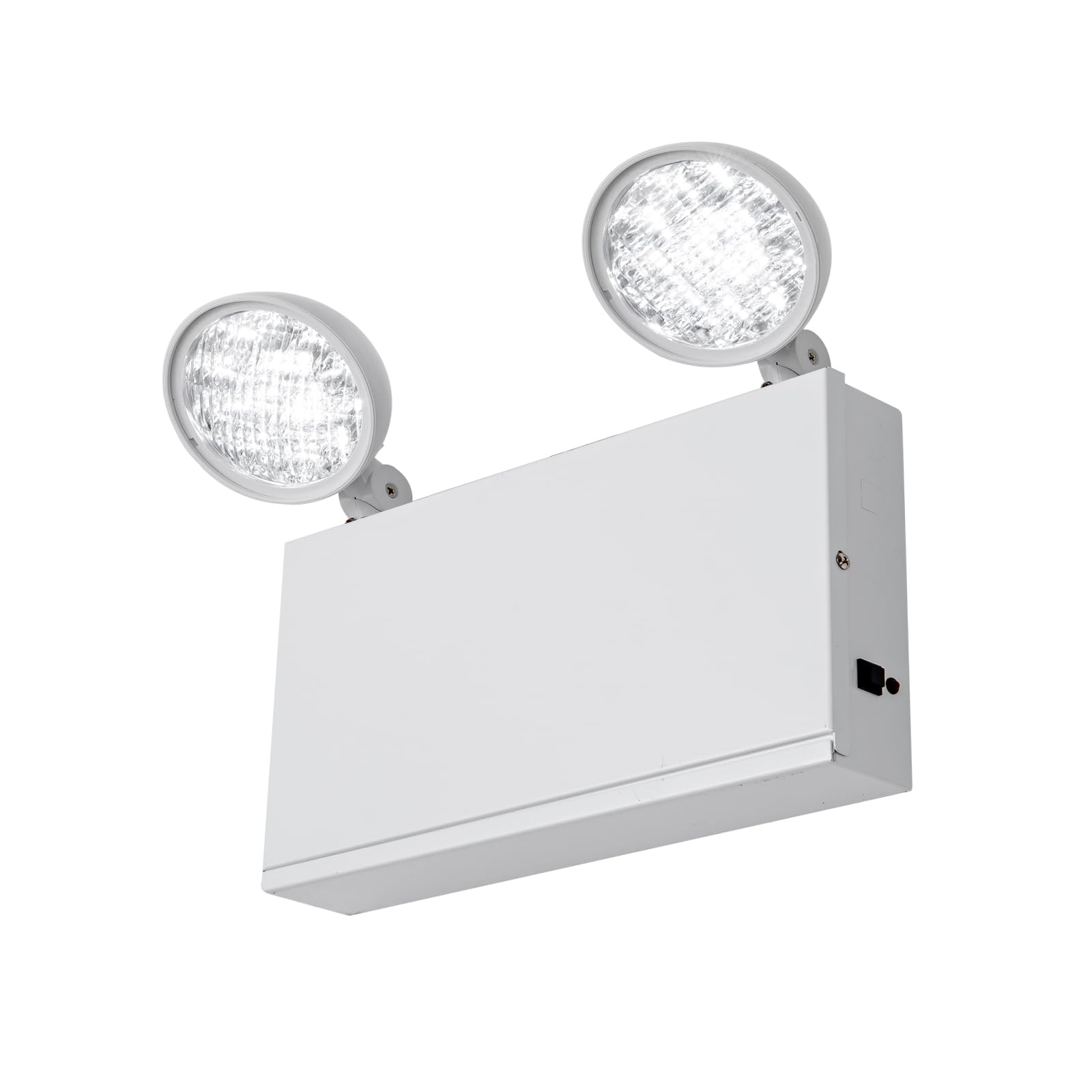 TANLUX New York City Approved Emergency Light, Emergency Lights with Battery Backup, White Steel Housing, AC 120/277V, Two Heads