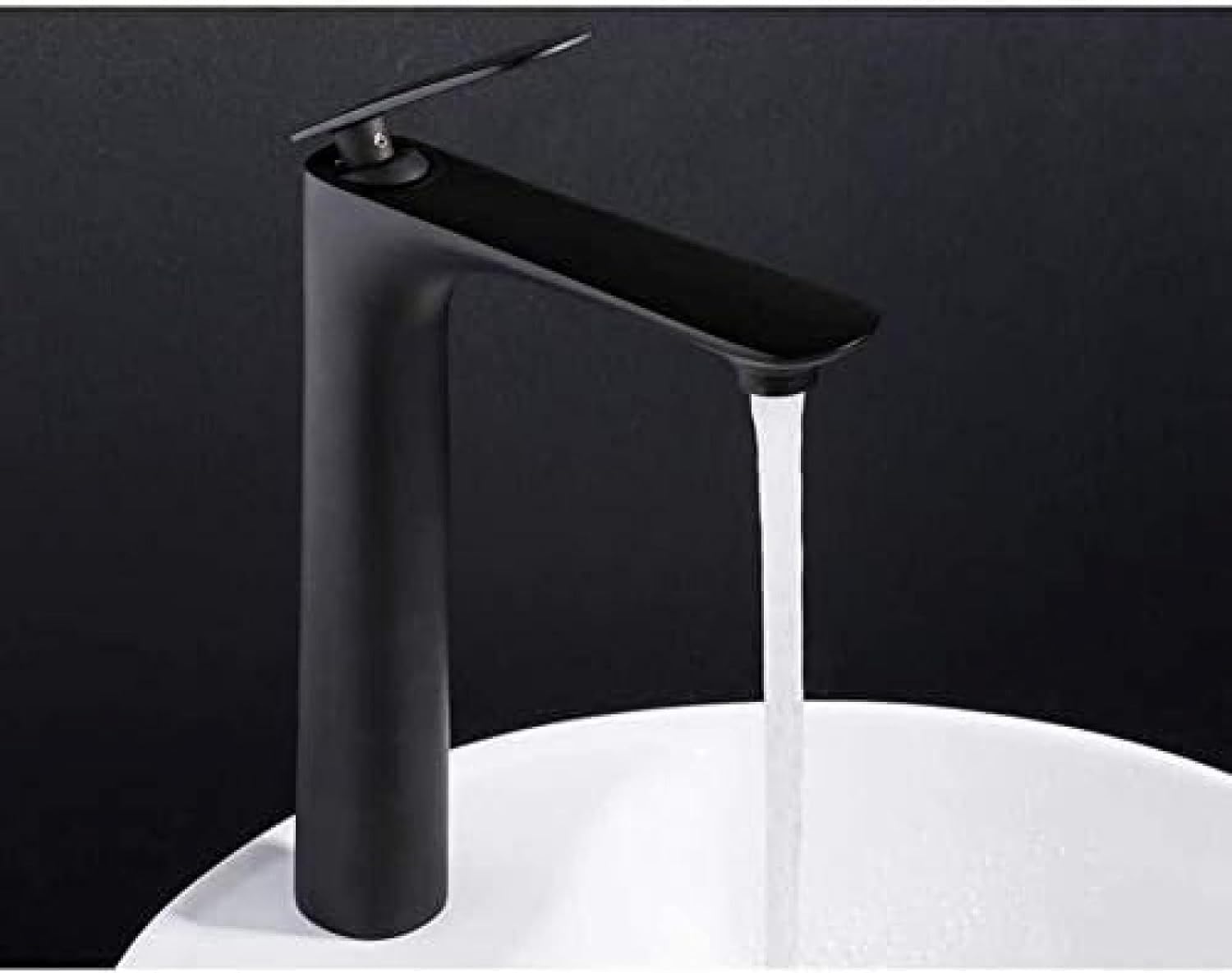 Kitchen Taps Kitchen Tap Kitchen Faucet Bathroom Faucet Black Solid Brass Bathroom Solid Basin Mixer Tap Hot/Cold Bath Mixer Tap Waterfall, Bathroom Faucet