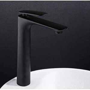 Kitchen Taps Kitchen Tap Kitchen Faucet Bathroom Faucet Black Solid Brass Bathroom Solid Basin Mixer Tap Hot/Cold Bath Mixer Tap Waterfall, Bathroom Faucet