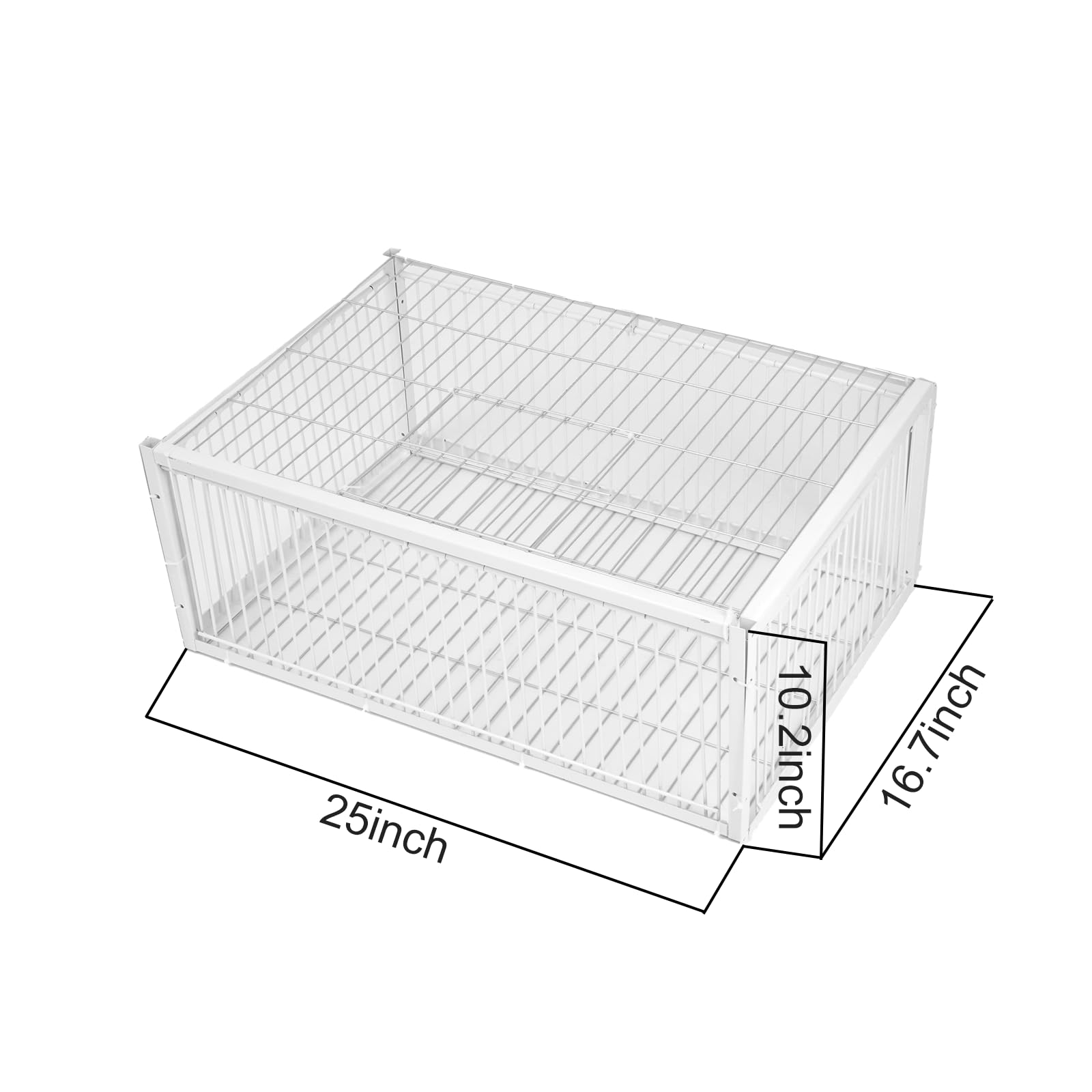 Nisorpa Pigeon Trap with Unidirectional Entrance, Encrypted Pigeon Cage Automatic Pigeon Collection Chicken Cage and Bird Trap with Metal Welding, 25 * 16.7 * 10.2 in