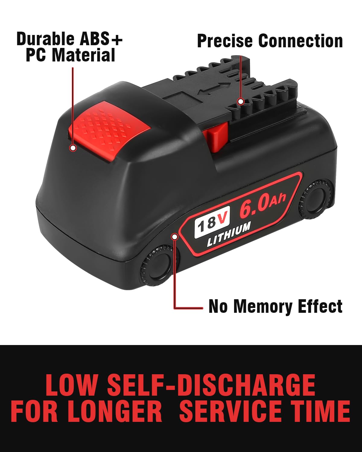 18v Battery 4Pack Replacement for Milwaukee M18 Battery 6.0Ah,High-Capacity Batteries Compaitble with Milwaukee Tools and Charger,2024 Version/New Patented