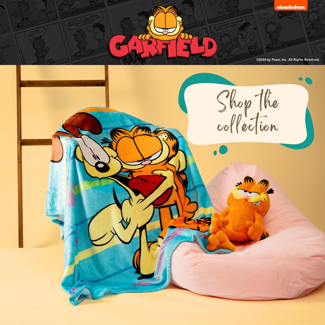 Franco Bedding Super Soft Plush Decorative Throw Cuddle Pillow, Standard, Garfield