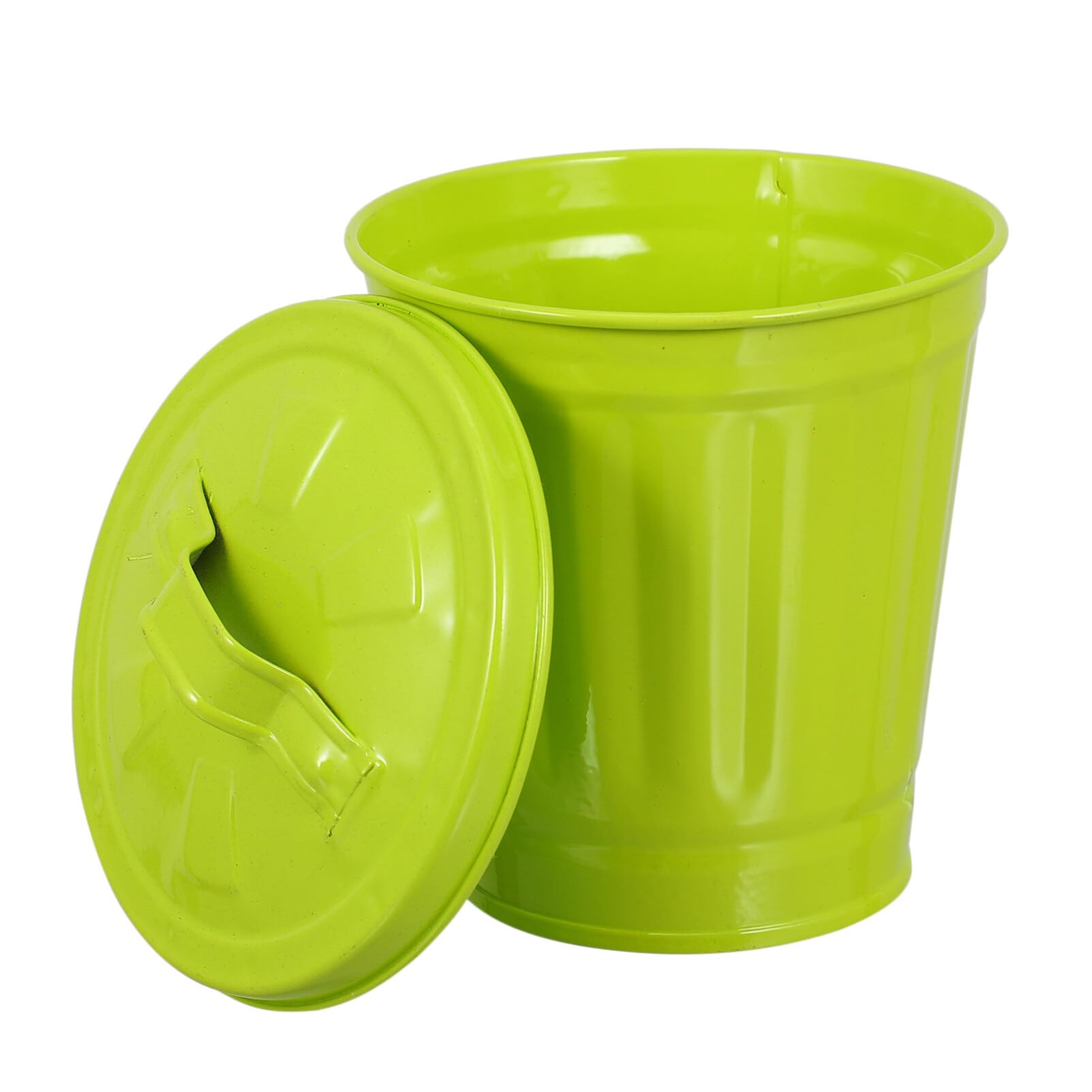 1pc Brush Waste Bracket Basket Rubbish Truck Trash Bag Small Table Mini Garbage can Pencil Retro Trash can White Pencil Holder Iron Desk Container Bucket Toy Box