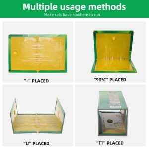 36 Pcs Large Mouse Sticky Traps with Stronger Stickiness Rat Glue Boards for Mice Rats Rodents, Professional Home Animal Trap Sticky Pads for House Indoor Outdoor