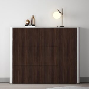 Anmon Dark Brown Wood Contact Paper, Walnut Peel and Stick Wallpaper 15.7in*118in, Thicken Self Adhesive and Removable Rustic Wood Grain Wall Paper for Cabinets, Desk and Home Decor