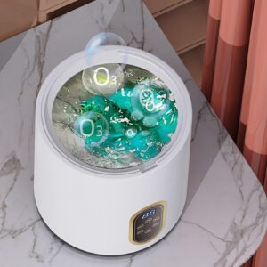 Restokki Automatic Mini Washer,Portable Washing Machine for Underwear, Mini Washing Machine Small Washer for Baby Clothes, Compact Laundry Apartment for Dorm RV