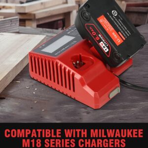 18v Battery 4Pack Replacement for Milwaukee M18 Battery 6.0Ah,High-Capacity Batteries Compaitble with Milwaukee Tools and Charger,2024 Version/New Patented