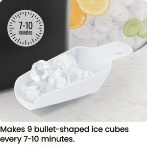 Iceman Dual-Size Ice Maker Countertop - Portable Ice Machine, Large and Small Ice Machine Maker with Self Cleaning, 9 Cubes in 7 Mins, 22lbs/24hrs, for Home, Kitchen, Office, Party, Ice Scoop Included