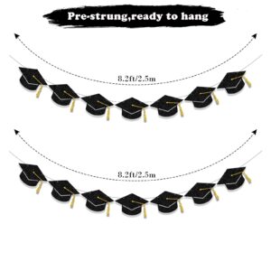 Tinbax Graduation Decorations Class of 2023 Party Supplies - Graduation Banner(Pre-Strung)