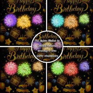 DTESL Lights Fireworks and Cheering Musical Gift Bag - Designed for Birthday,Birthday gift bags are given to wives husbands men and women-10" x 8.8" x 4"