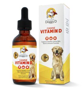 doggyd vitamin d3 liquid for dogs cats, 60ml, 60 count at 1ml dose