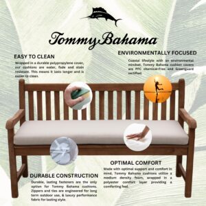 Tommy Bahama Bench Cushion, 48" X 16" X 2.5", Bamboo Bay Sand