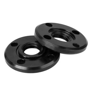 (2 pack) n134467 angle grinder nut angle grinder hex hole flange nuts compatible with 636226-00 dwe402 dwe4012 dwe4120 angle grinder replacement parts - 5/8-11, black