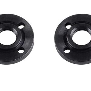 (2 Pack) N134467 Angle Grinder Nut Angle Grinder Hex Hole Flange Nuts Compatible with 636226-00 DWE402 DWE4012 DWE4120 Angle Grinder Replacement Parts - 5/8-11, black